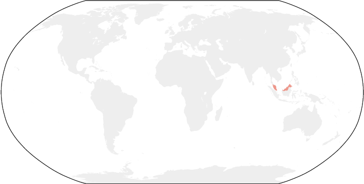 世界地図　マレーシア