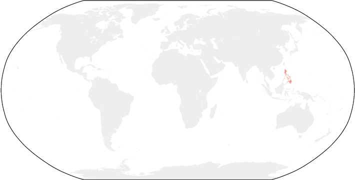 世界地図　フィリピン