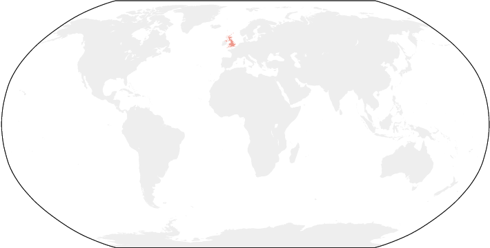 世界地図　イギリス