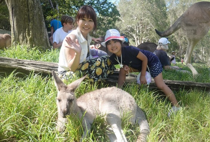 井川貴子さん & 笑里ちゃんのオーストラリアでの様子